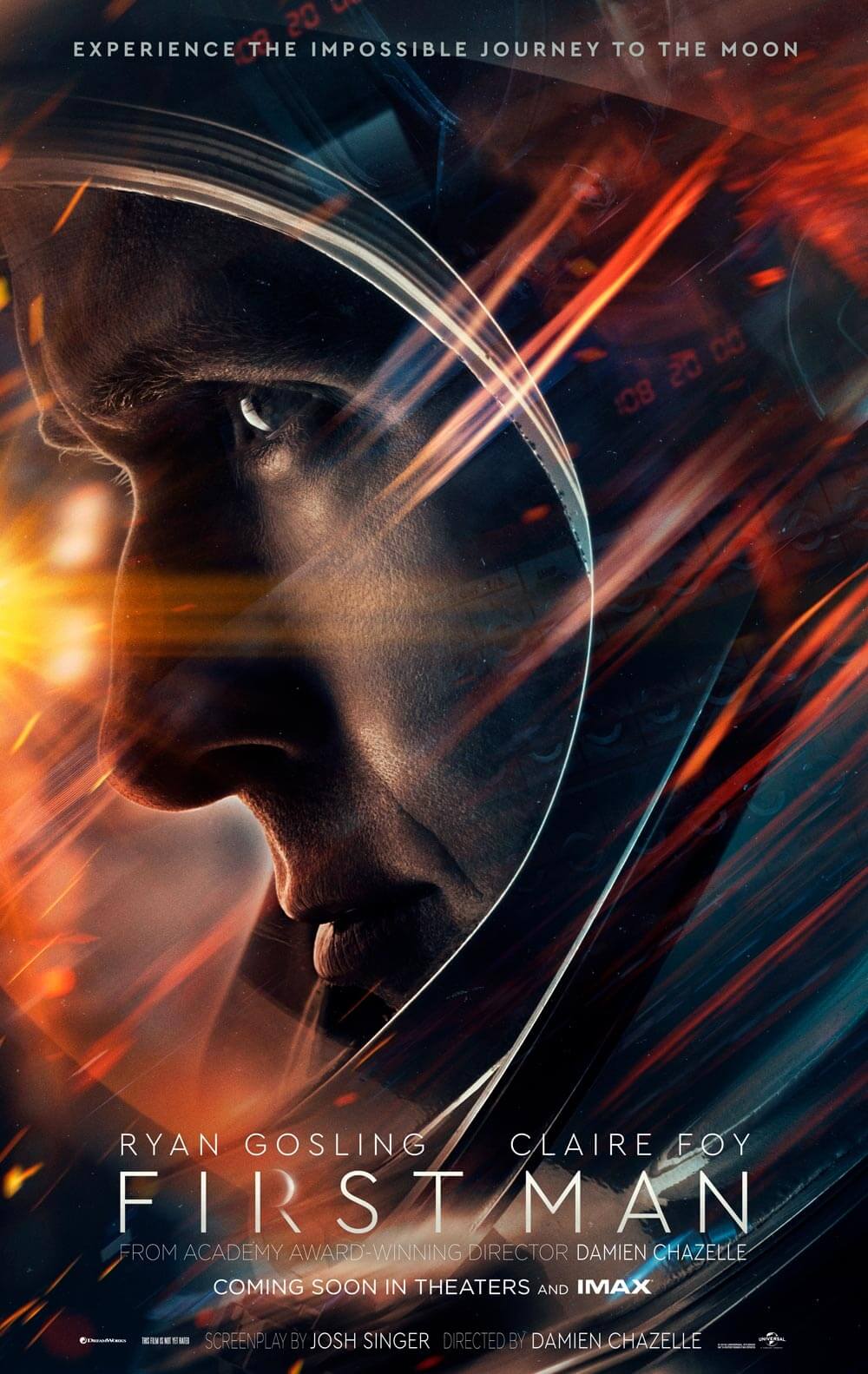 First Man Poster. In Theaters Now