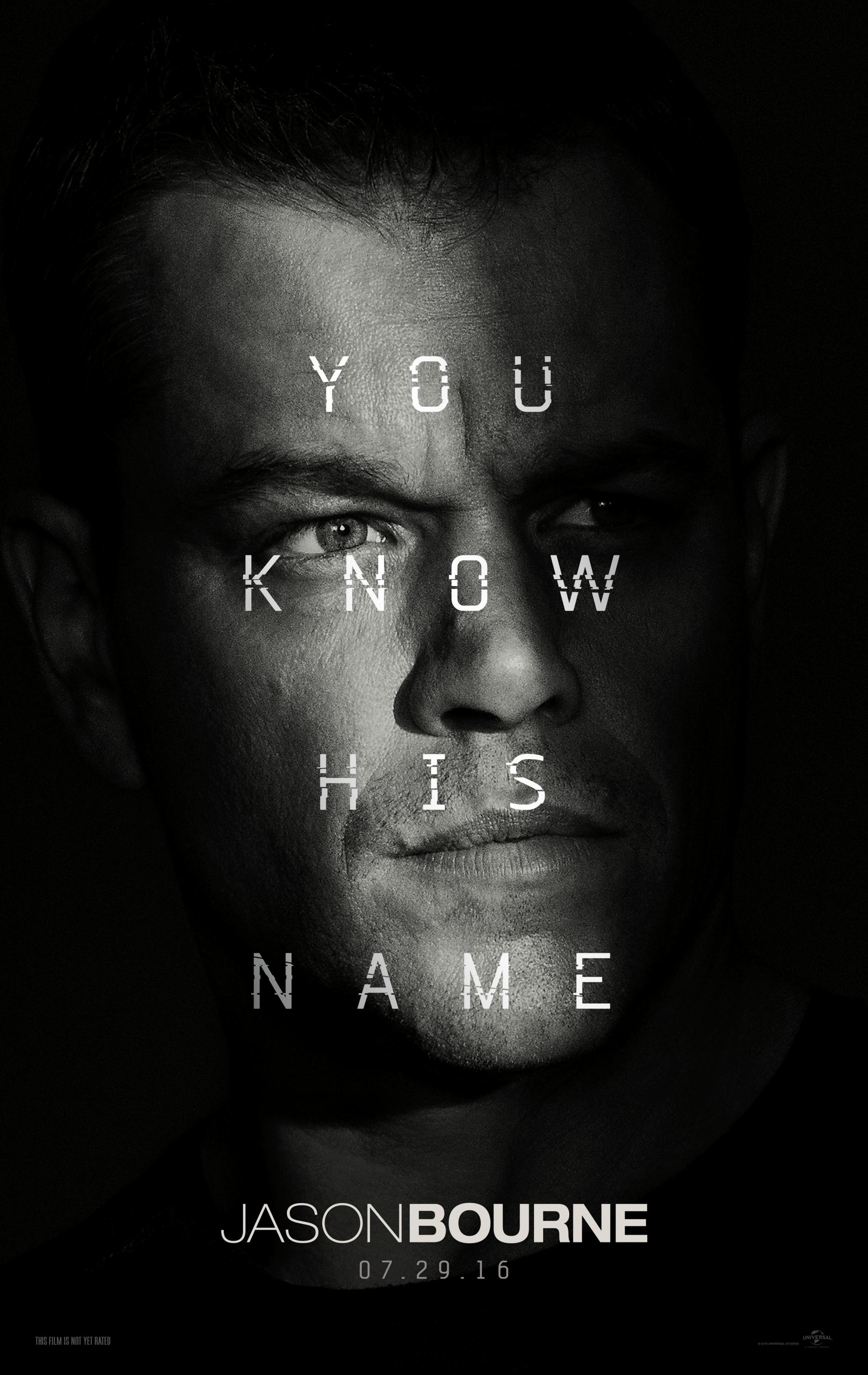 Jason Bourne Poster. In Theaters Now