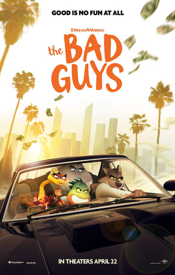 The Bad Guys Poster. In Theaters And On Demand Now