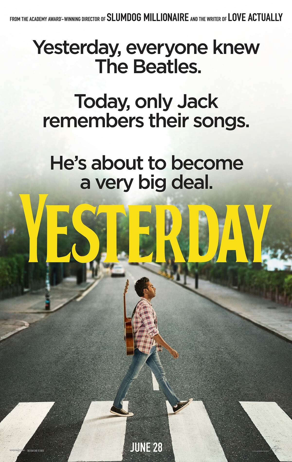 Yesterday Poster. In Theaters Now
